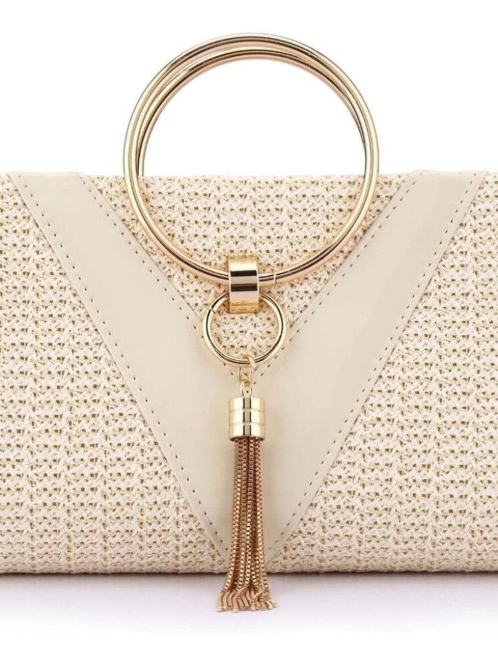 Women Straw Bag Crossbody Clutch Evening Clutch Purse Beach Shoulder Handbag